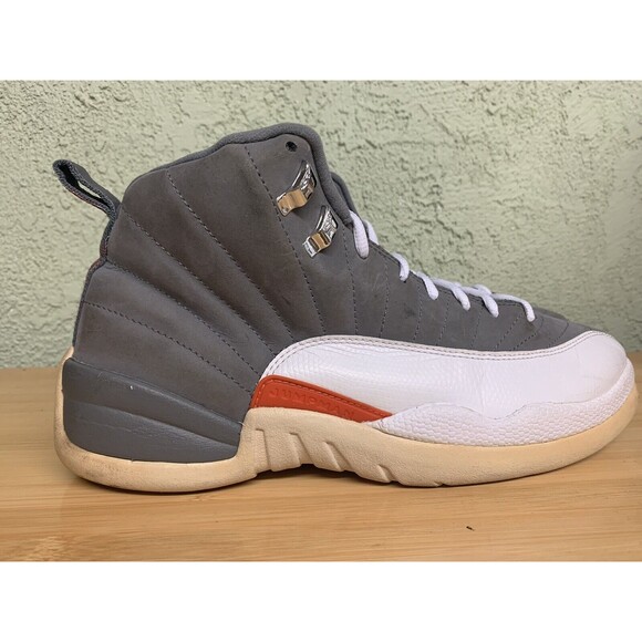 Nike Air Jordan 12 XII Retro Cool Grey Team Orange‎ 130690-012 Size 10.5
